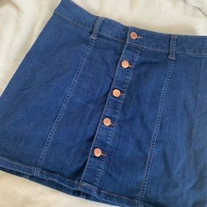Denim mini skirt